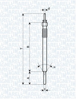 MAGNETI MARELLI-OE 062900088304 Glow Plug for TOYOTA