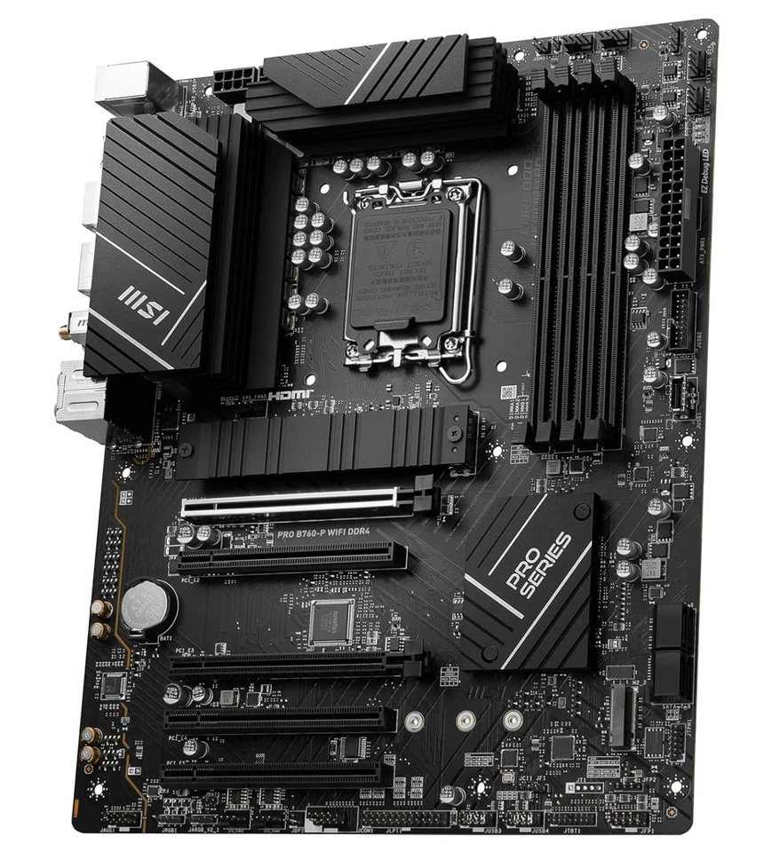 Placa madre Intel MSI PRO B760-P WiFi DDR4 LGA 1700 ATX Foto 2 de 4