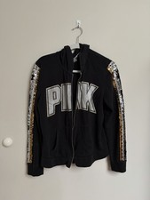 Pink Victorias Secret Jacket Hoodie No Zipper Flasshy D14