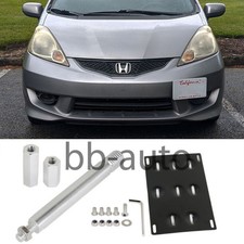 Front Bumper Tow Hook License Plate Mounting Bracket Holder For 09-14 Honda Fit Front Bumper Tow Hook License Plate Mounting Bracket Holder For 09-14 Honda Fit