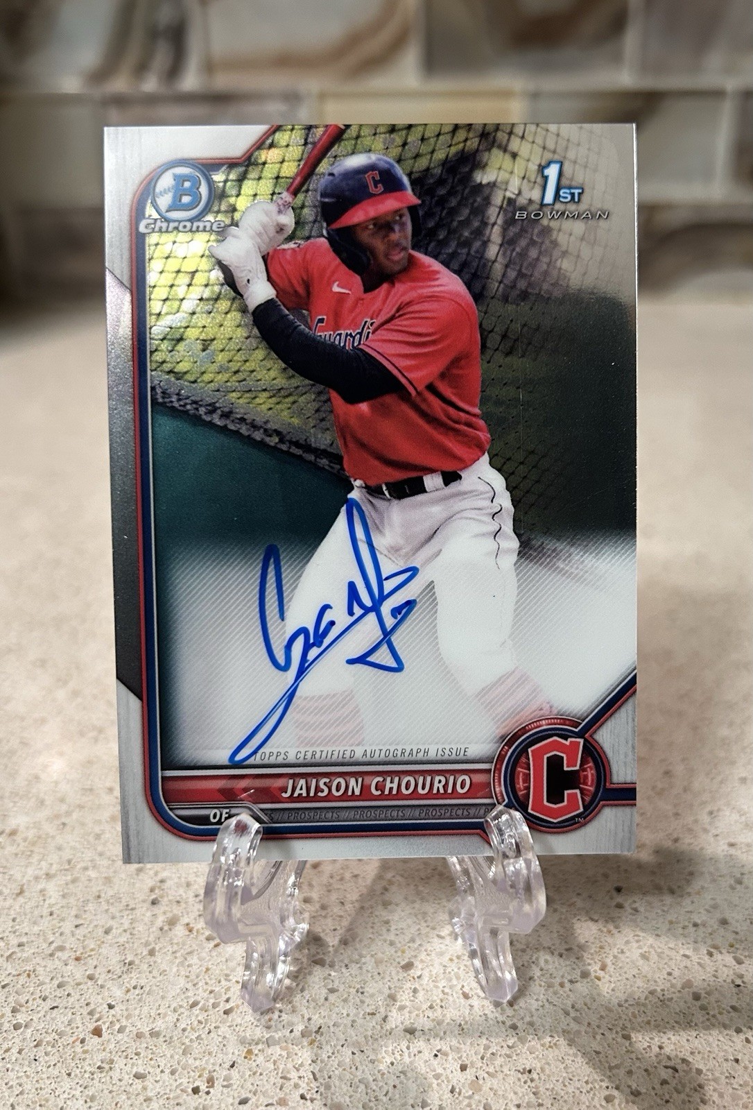 2022 Bowman Chrome 1st Jaison Chourio Autograph Guardians #CPA-JCO HOT PROSPECT!