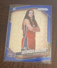 Georgia Amoore 2025 Panini WNBA Prizm Blue Velocity Rookie RC #103 Mystics
