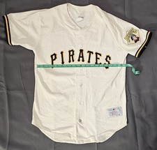 Pittsburgh Pirates Jersey CCM Unique Vintage 1983 Cream Cotton Flannel Large