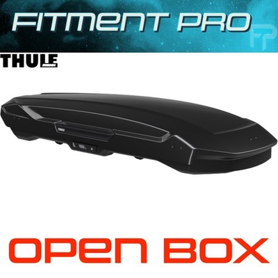 Thule Motion 3 XL Low Roof Box Cargo Rack Locking Glossy Black 84.8'' Long 639450