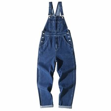 Herren Denim-Overall mit mehreren Tasche Baggy-Overall-Hose Latzhose Arbeitshose