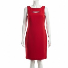 Byer Too California Red Dress Small Keyhole Mini Sleeveless Vintage 90 Y2K Party