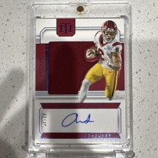 Panini National Treasures Amon-Ra St. Brown Trojans Autographed /49