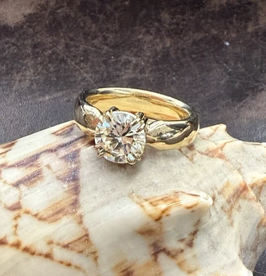 Brillantring 18k/750 Gelbgold 2,07 ct. fancy-yellow - Bild 1 von 4