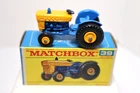 Vintage Lesney Matchbox #39 Ford Tractor Blue & Yellow NMIB