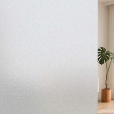 Derzgao Frosted Glass Window Privacy Film Removable Glass Door Suitable For