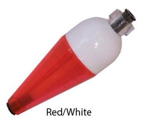 Rainbow Plastics A-Just-A Bubble Red White Fishing Float Bobber 3/8 Ounce