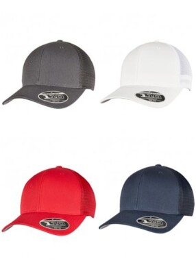 FLEXFIT Snapback Trucker Mesh Cap Schildkappe Netzmütze Kappe Mütze Basecap Base