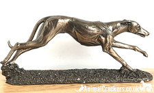 Racing Greyhound Bronze Figurine Sculpture Ornament Statue Trophy Decor