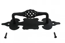 Cabinet Pull Birdcage Black Wrought Iron 6" | Renovator's Supply