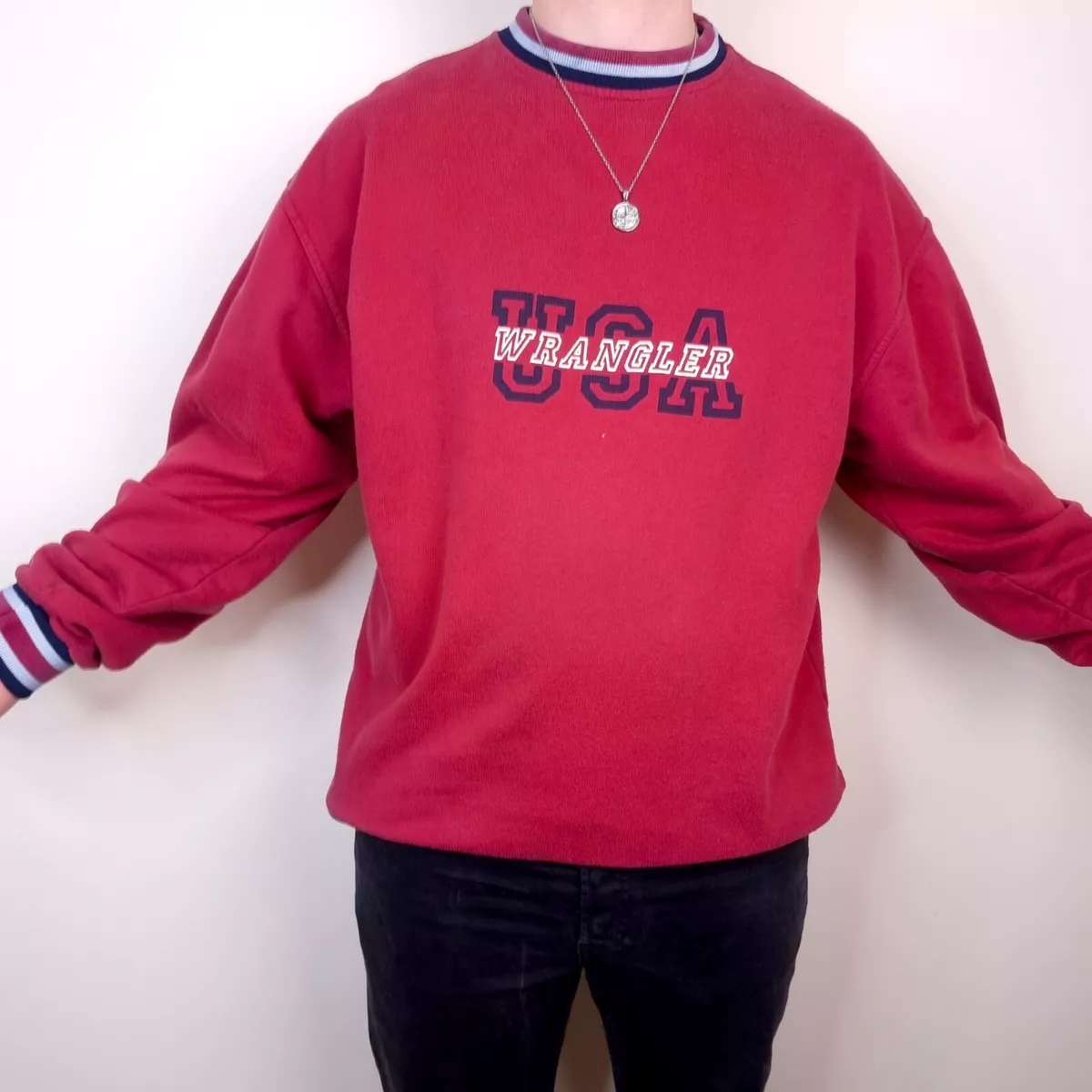 Wrangler red outlet sweatshirt