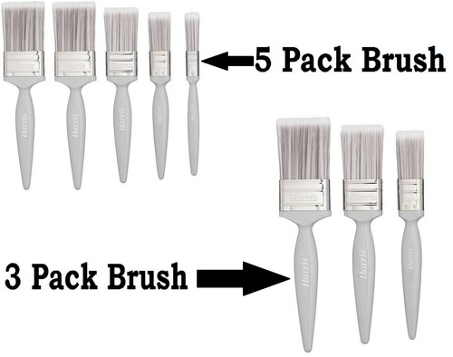 Harris Essentials Wall and Ceiling Decorating Paint Brush Set Pack Of 3 & 5 New - 第 1/58 張圖片