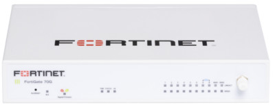 Fortinet Firewall FortiGate-70G 10 x GE RJ45 7 x Internal ports 2 x WAN 1 x DMZ