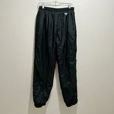 Vtg TYROLIA Women’s Black Snow Ski Pants Insulated High Waisted Pocket Size L