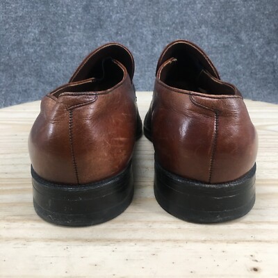 Freeman Shoes Mens 11 Penny Loafers Brown Leather Casual  display picture 2