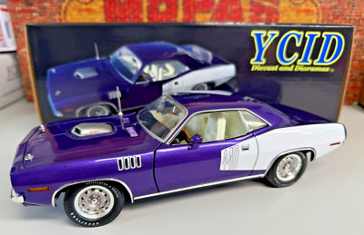 1/18 scale, YCID #40, 1971 CUDA, 440/6 pack shaker hood, 1 of 199, IN STOCK