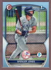 2023 Bowman 1st Edition Sky Blue #139 Spencer Jones (Yankees)(1st)