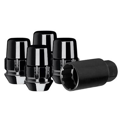 Black Chrome Cone Seat Acorn Wheel Locks Fits 2008-2010 Dodge Viper
