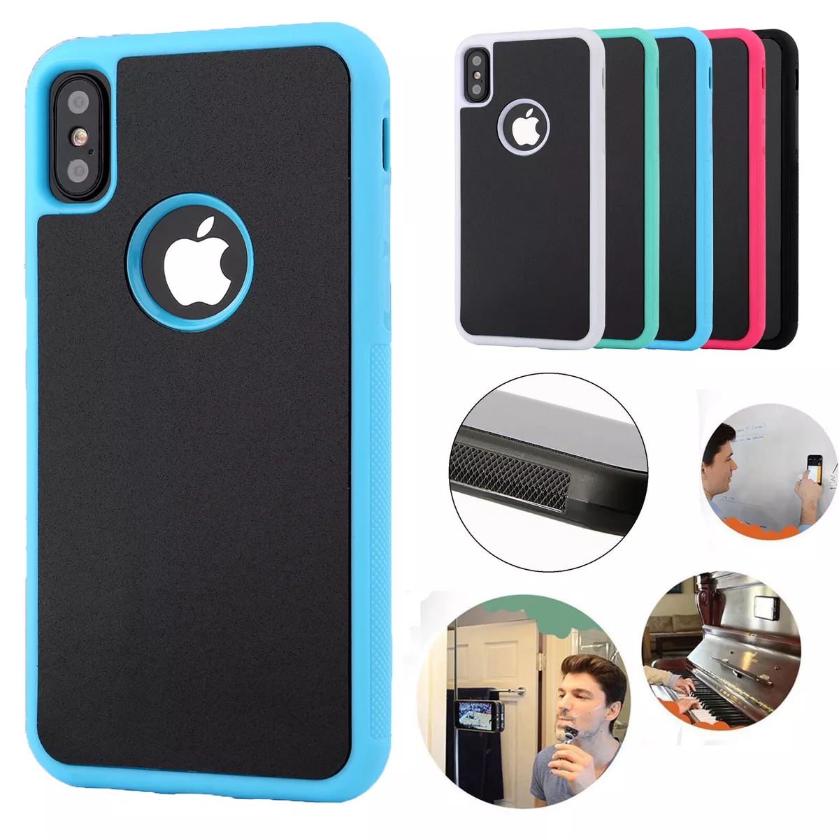 F iPhone 13 12 11 14 Pro Max XR 7 8 Anti Gravity Nano Suction
