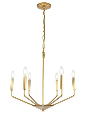 Kitchen Island Dining Living Room Bedroom Pendant Chandelier Fixture 6 Light 22''