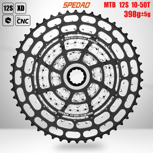 Cassetta Bicicletta MTB 12 Velocità 10-50T CNC Bici Ruota Libera Super Leggera per SRAM XD - Foto 9 di 12