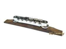Archtop Bridge, Jazz Gitarren Bridge/Brücke chrom/Palisander, Made in Korea
