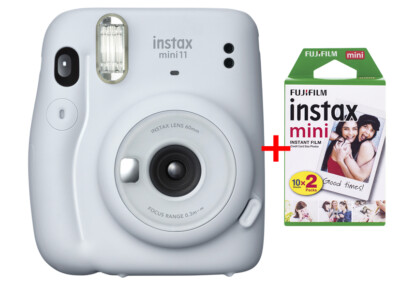 FUJIFILM Fuji Instax Mini 11 ice white Set inkl. 2 Filme (20 Fotos) weiss NEU