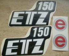 ETZ 150 e,elektronik,MZ,Aufklebersatz,Oldtimer,Seitendeckel,DDR