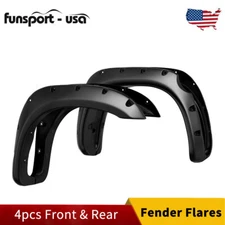 Fender Flares for 2007-2013 Toyota Tundra Pocket Rivet Style Wheel Smooth 4PCS