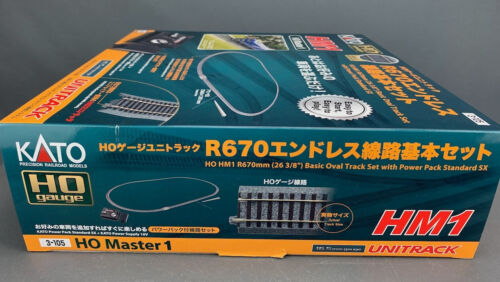 HO Kato 3-105 Unitrack HM1 Master 1 Oval Track Set W/Power Pack NIB! - Picture 4 of 4