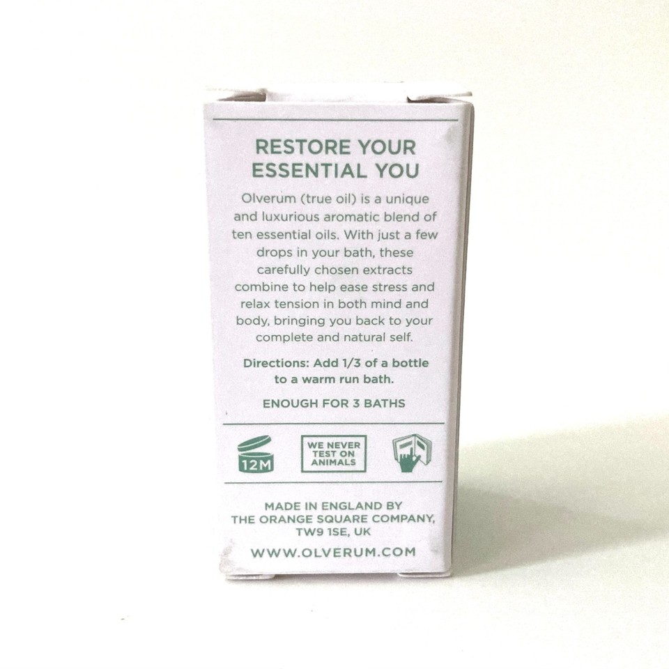 Olverum Bath Oil Made with Essential Oils 15ml/0.5 fl oz Travel Size