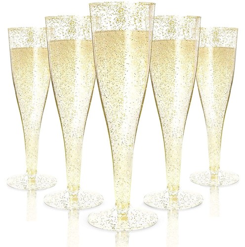 Verres à Champagne En Plastique Réutilisables Bateso - 20 Flûtes 150ml Pour Fêtes Et Mariages