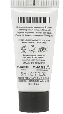 Chanel La Mousse Cleansing Cream-To-Foam 0.17 Oz / 5 ml Sample