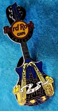 CHICAGO TWIN YELLOW SAXOPHONE JAZZ MUSIC CITYSCAPE GUITAR '13 Hard Rock Cafe PIN