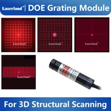 Red Grid Matrix 3D Scanner Laser Structural Light Source DOE Diffraction Grating