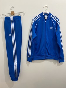 adidas superstar tracksuit blue