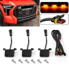 LED Front Grille Lights Kit Amber Lamps For Toyota Tundra for PRO 2022 2023-2024