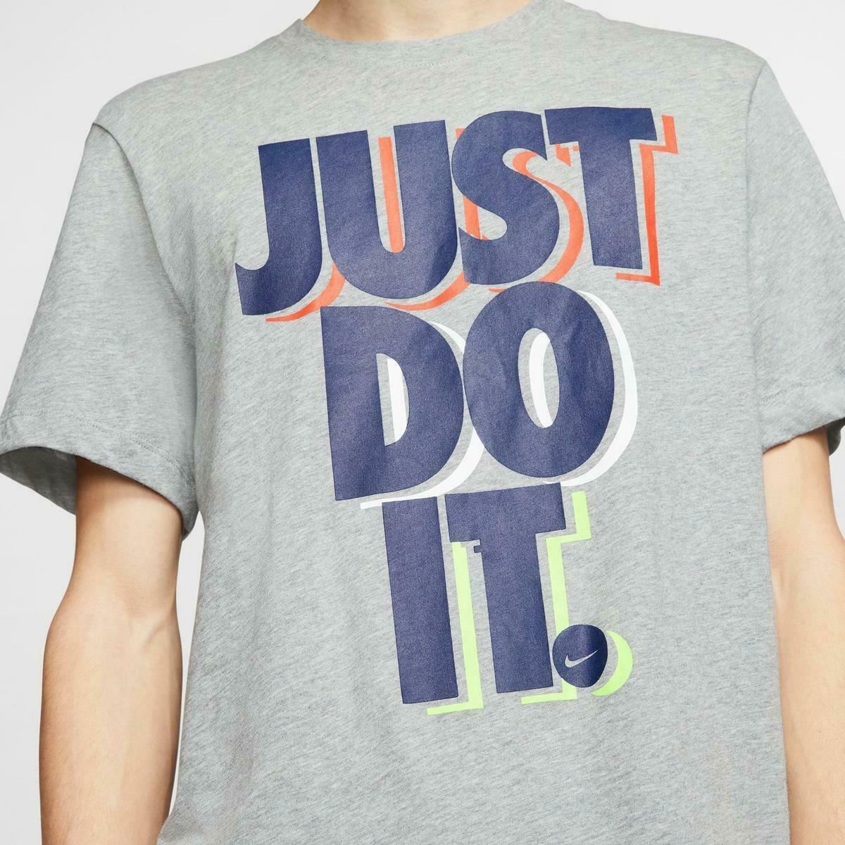 Nike Sportswear Just Do It T-Shirt Grey Mens Size 3XL