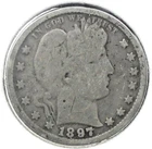 1897 Liberty Head (Barber) Quarter Dollar