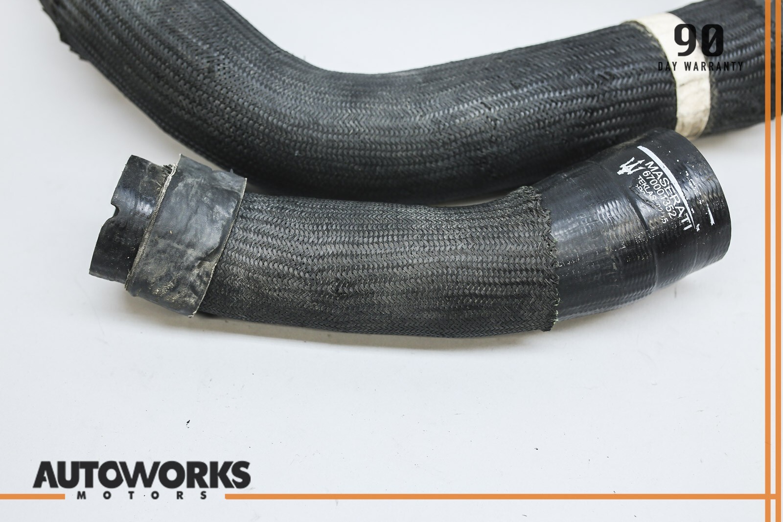 14-20 Maserati Ghibli M157 3.0L Left Engine Air Intake Intercooler Hose Set OEM