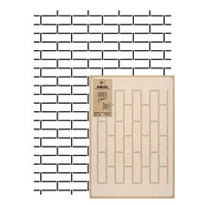 Reusable PLASTIC Wall STENCIL Template 65x95cm Seamless Allover Pattern BRICK #2