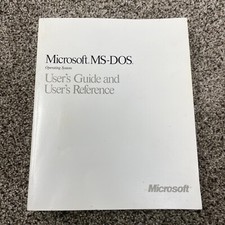Microsoft MS-DOS User s Guide (Book) - Operat...