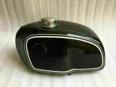 BMW R100 Rt Rs R90 R80 R75 Schwarzglänzend Lackierter Stahl Tank & Kappe