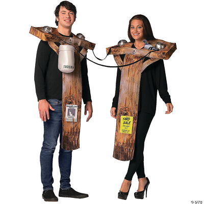 Electric Utility Poles Couples Costume - Morris Costumes