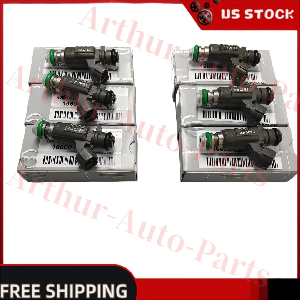 For Nissan Pathfinder Infiniti G20 Q45 6x Fuel Injectors 16611-AA350 16600-5L700 Foto 4 de 4