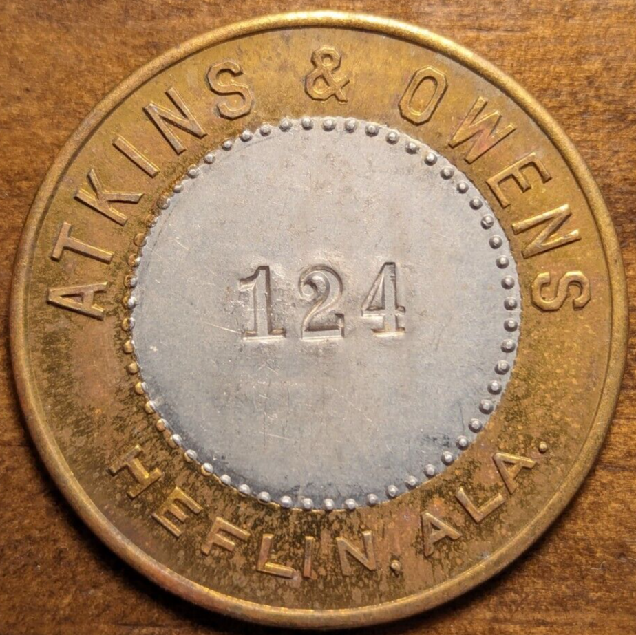 1899 Heflin, Alabama AL Atkins & Owens General Store Bimetallic 1